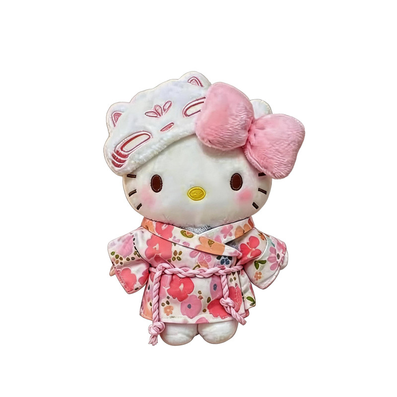 日本BOOKOFF樱花和服kitty猫挂件玩偶可爱公仔包包挂件钥匙扣礼物