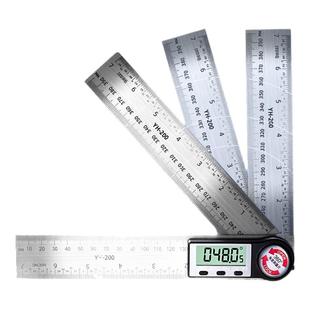 牛享数显角度尺高精度量角万用测量仪90度木工专用工业多功能神器