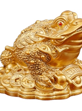 中式树脂招财金蟾摆件2026新款