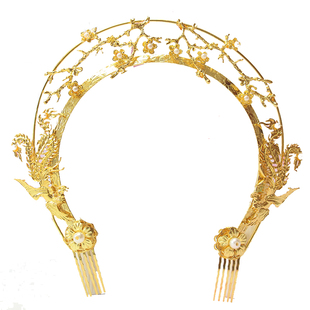 古风汉服头饰敦煌供养飞天圣母光环发饰懿羽发簪唐风排簪发钗唐簪