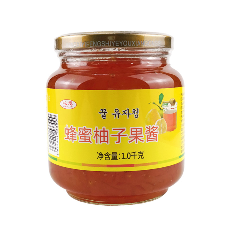 意蜂心愿蜂蜜柚子果酱12瓶蜜炼蜂蜜果味茶