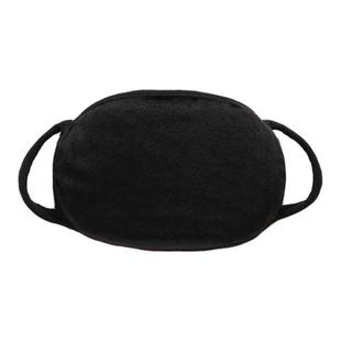 毛绒保暖口罩冬季加厚防寒防风全棉布可清洗时尚男女同款防尘骑行