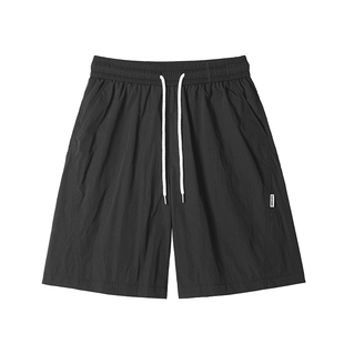 夏季透气薄款速干轻薄弹力快干男士休闲裤短裤年夏季青春流