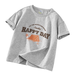 班尼路YBB系列儿童t恤短袖2026新款男童夏季纯棉上衣男孩夏装薄P