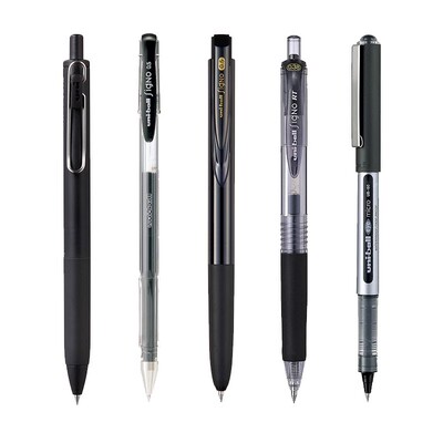 uni三菱按动式组合装中性笔