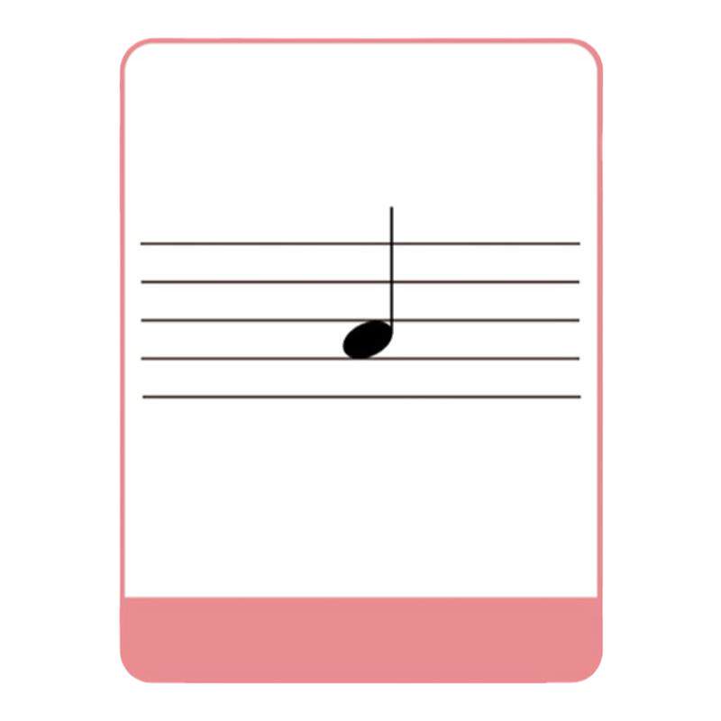 五线谱识谱卡循序渐进音符齐全