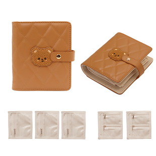 「熊熊笔记」饰品收纳包首饰可爱收纳册旅行便携耳饰项链首饰盒女