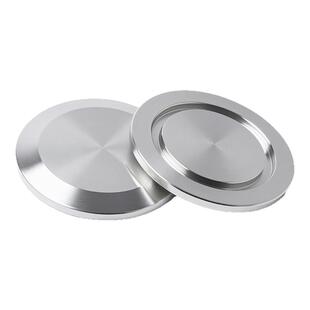 304不锈钢KF真空盲板堵片快装堵头 KF16/25/40/50/63真空快装闷盖