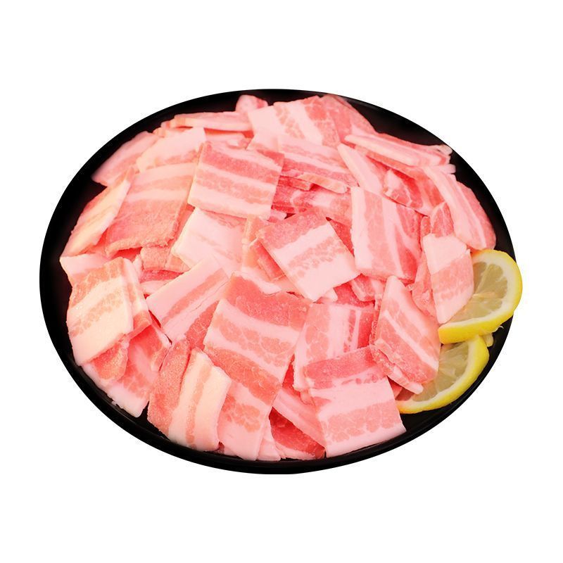 鲜冻免切带皮五花肉片