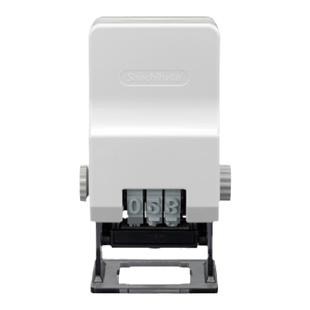 日本旗牌Shachihata省力轻型自动跳号编码机三位可调节编号连续页码数字打号器打码机序号数字章带油墨印章