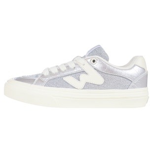 顽刻ollieskate银色小香风Y2k复古冬季校园风W系列男女国潮滑板鞋