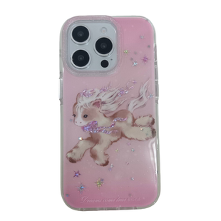 国风鎏金星星可爱小马驹适用苹果17PRO手机壳情侣iPhone16ProMax新款15pro女款小众13硅胶14防摔全包保护套软
