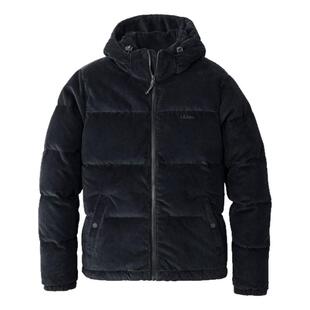 L.L. Bean宾恩男羽绒服灯芯绒纯棉650蓬连帽户外防寒冬季保暖加厚