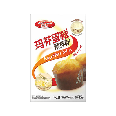 百钻玛芬蛋糕预拌粉(原味)300g