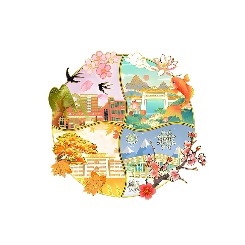 景区学校周年庆镂空金属书签制作书签定制LOGO企业文创套装定做