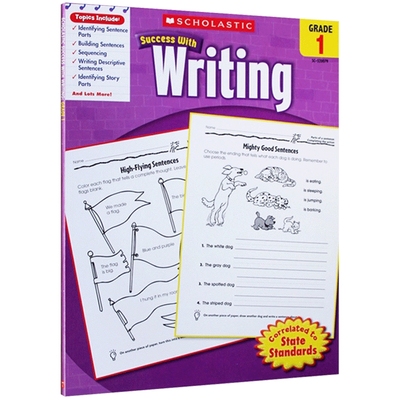 Scholastic Success with Writing,Grade1 进口英文原版 学乐分级一年级写作英语学习练习册 美国家庭教育教材教科书课外作业