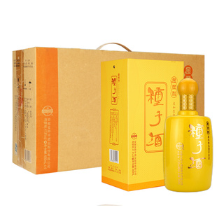 金种子金柔和41.8度小瓶浓香型酿酒白酒460ml×4整箱送长辈酒礼盒