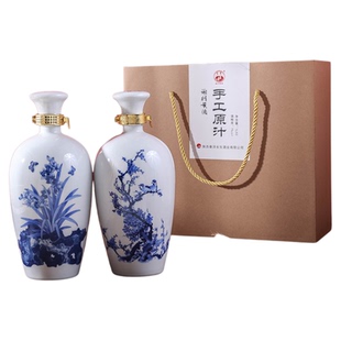 陕西谢村黄酒汉中洋县手工原汁谢村花雕酒甜型1L礼盒装