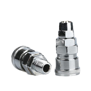 气动C式快速快插气枪气泵PU管气管接头SM/SF/SH/SP203040公头母头