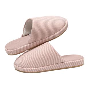 四季通用日系布棉拖鞋女春秋季室内居家简约厚底防滑办公室男秋冬