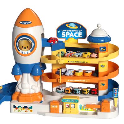 双升轨道车玩具男孩生日礼物