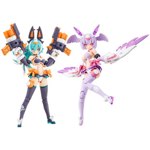 【现货】寿屋拼装模型女神装置武装神姬B2M机娘 枭&狼 KP798&788