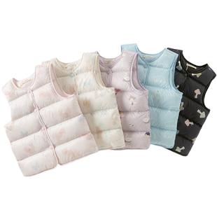 【抗菌绒】戴维贝拉儿童羽绒背心保暖冬装新款男童女童大童羽绒服