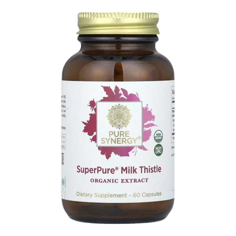 PureSynergy水飞蓟提取胶囊熬夜喝酒肝脏保健草本肝帮助