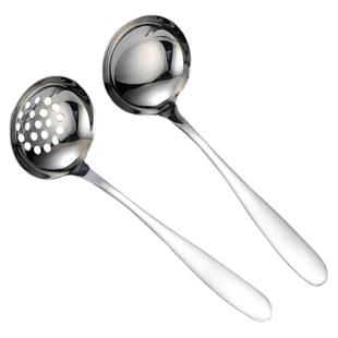 加厚304不锈钢分油勺子短柄小号汤勺家用捞渣滤勺火锅迷你小漏勺
