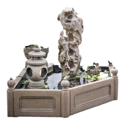 汉韵堂造景流水摆件园林布置鱼池