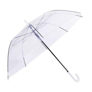 ins风透明雨伞女生高颜值手动长柄伞学生上学网红拍照伞特别好看