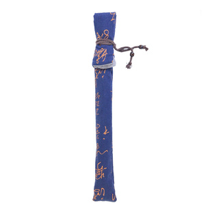 双层竹笛子洞箫袋尺八南箫绒布袋套子加厚款乐器折口收纳袋中国风