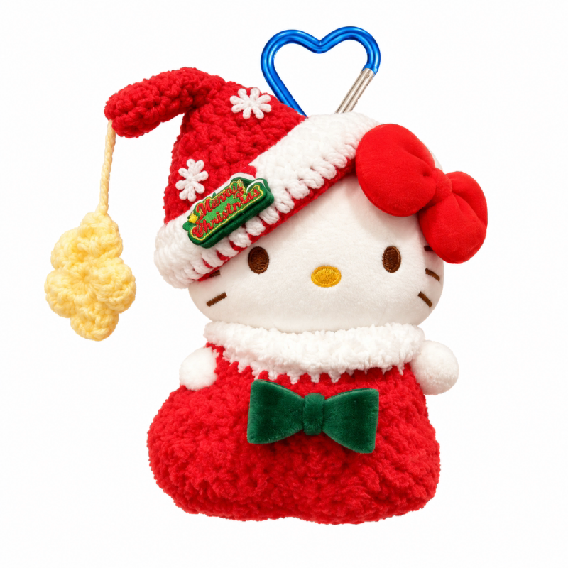 正版HelloKitty毛绒包挂件高颜值平安夜包挂饰少女心精致圣诞礼物