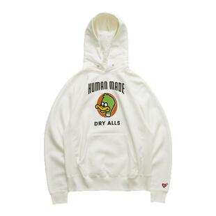 现货 HUMAN MADE HEAVYWEIGHT HOODIE 鸭子字母印花休闲连帽卫衣