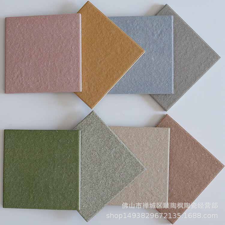 佛山厂家直销全瓷户外瓷砖200*200*12mm防滑广场砖市政地砖地板砖