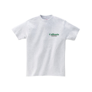 california美式字母小标宽松套头短袖印花慵懒风2022秋减龄女T恤
