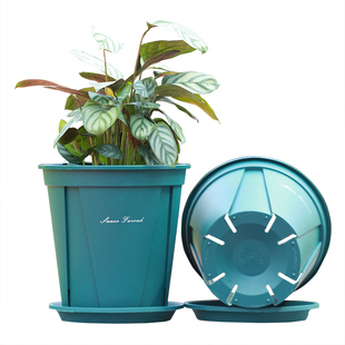 加厚白色青山盆控根花盆不烂根月季绿萝加仑盆大口径树脂塑料花盆