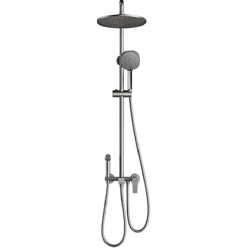 【热销爆款】箭牌卫浴枪灰花洒套装淋浴器龙头家用全铜增压喷头0