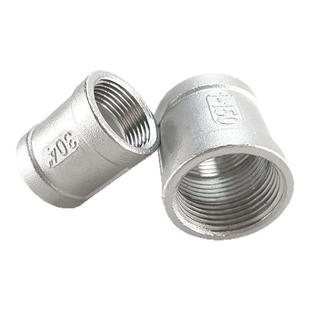 201 304 316L不锈钢内丝管箍 铸造内丝 内螺纹直接 水管外接头DN8