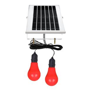 彩色灯泡蓝粉紫家用庭院门口春大红节目创意太阳能零电费灯笼灯泡