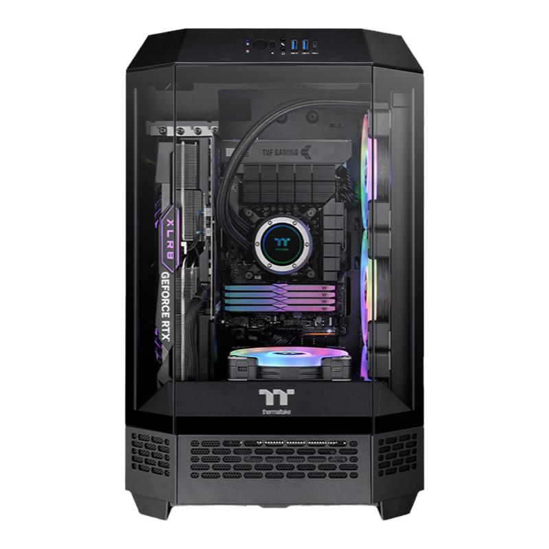 TT機(jī)箱The Tower 300海景房電腦主機(jī)臺(tái)式機(jī)箱支持420水冷matx主板