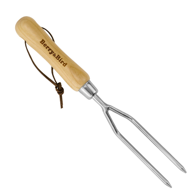 Berry&Bird园艺工具二齿手叉不锈钢花园松土破土盆栽移植双齿叉子