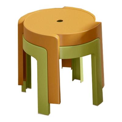 塑料小凳子家用矮凳加厚可叠放客厅风车凳儿童浴室坐凳简约圆板凳