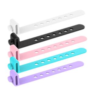 奥睿科Orico多彩硅胶绑带耳机电线收纳理线捆扎带网线数据线整理卡扣集线束线器软胶带音频绕线保护套卷线器