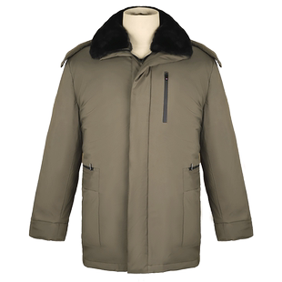 冬季中老年男皮毛一体棉衣羊毛大衣棉服加厚保暖爸爸装棉袄羊皮袄