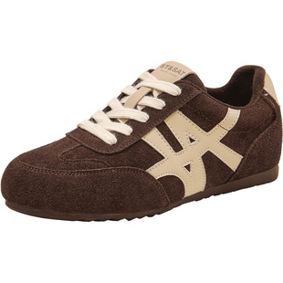 星期六平底德训鞋女款加绒新款冬季休闲运动鞋复古加绒阿甘鞋