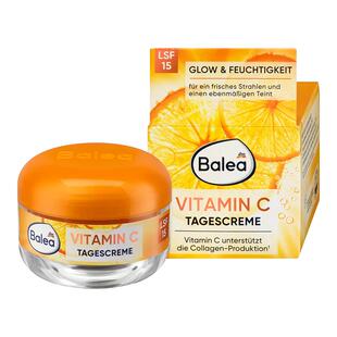 dm德国Balea芭乐雅VC提亮紧致面霜维生素C日霜淡化肤色抗氧化保湿
