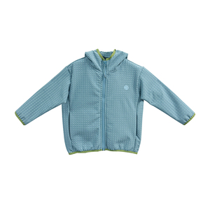 儿童速干防风保暖外套一体织格子绒男女宝宝户外日常休闲运动上衣