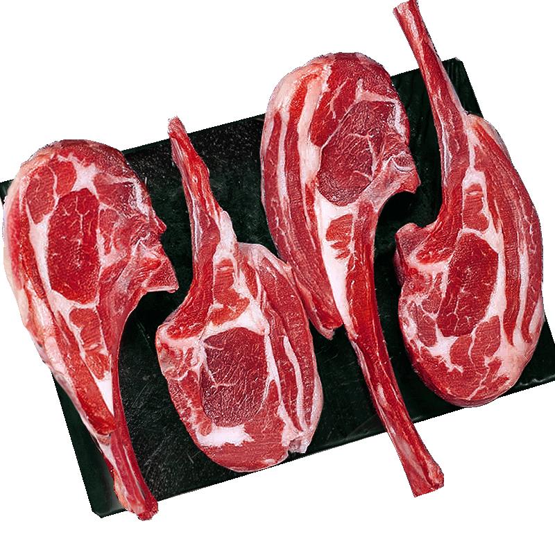 法式羊排新鲜羊肉战斧小羊排官方旗舰店烤羊腿肉5斤商用