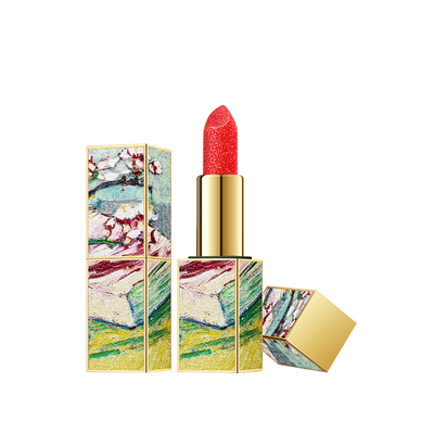 diy手工梵高油画唇膏口红管